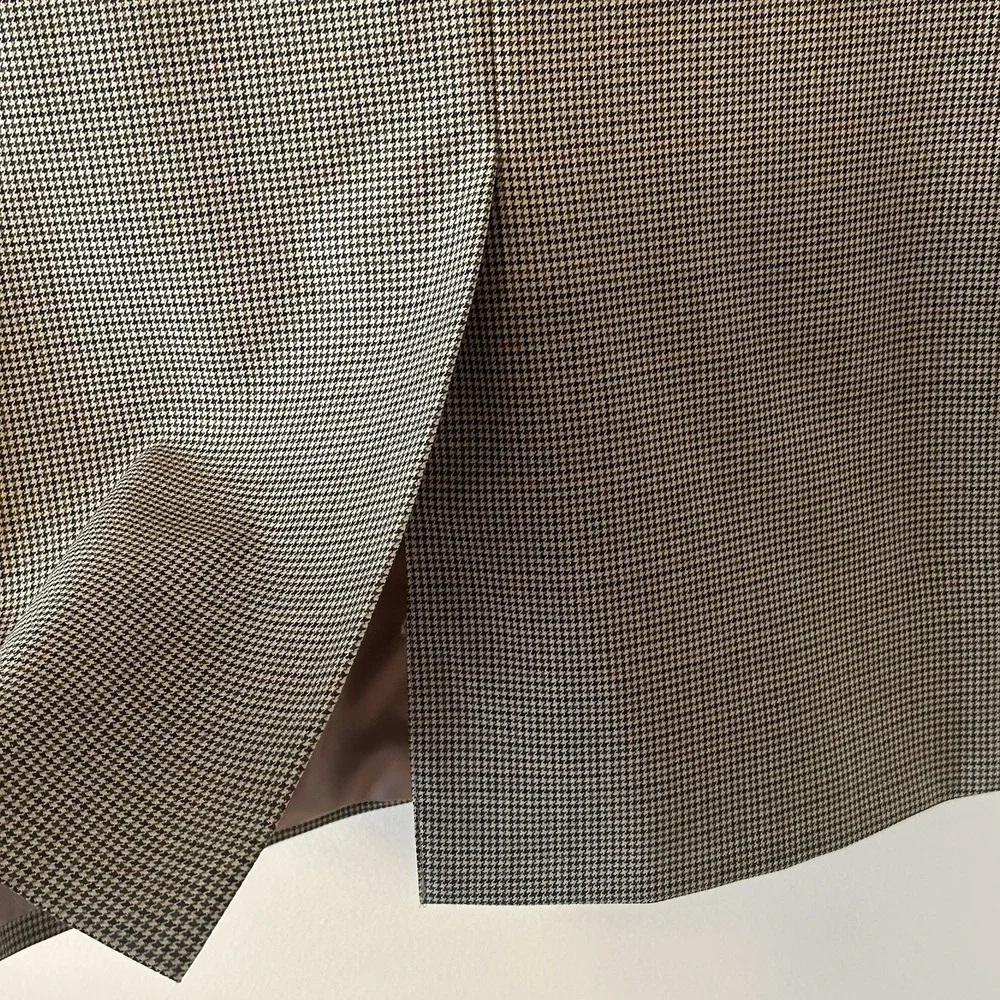 Lauren Ralph Lauren Mens 100% Wool Blazer Houndstooth Multi Sport Coat Sz 42L
